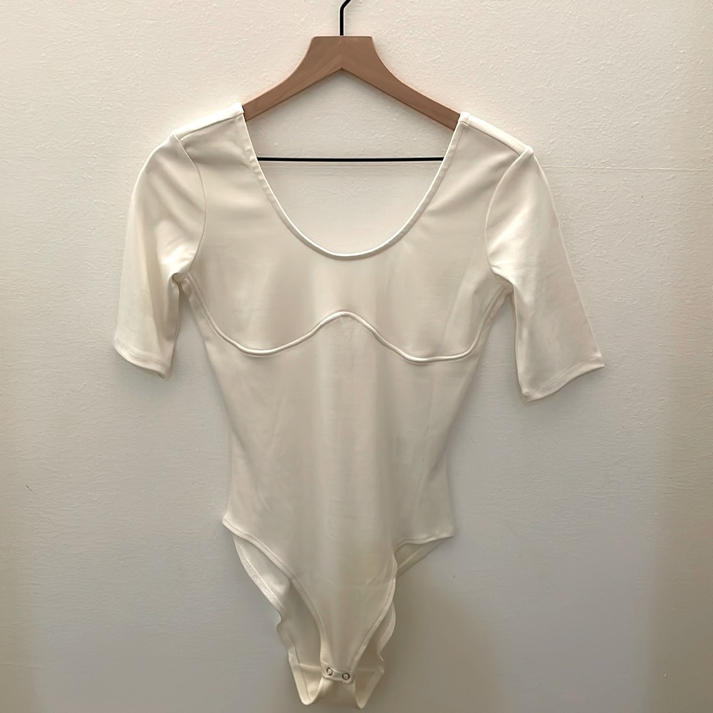 H&M White Bodysuit Medium